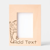 Custom Tiger gegraveerd hout Lijst (Voorkant)