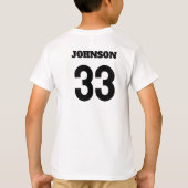 Custom Tigers Youth T-Shirt (naam en nummer) (Achterkant)