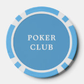 Custom Toernooi Game Value 1000 Lichtblauw Poker Chips (Achterkant)