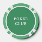 Custom Toernooi Game Value 25 Groen Poker Chips (Achterkant)