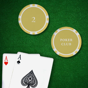 Custom Toernooi Game Value 2 Geel Poker Chips