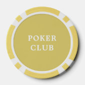 Custom Toernooi Game Value 2 Geel Poker Chips (Achterkant)