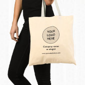 Custom Toevoegen Business Logo Company Website Can Tote Bag