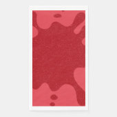 Custom Tomato Red Abstract Drip Paper Napkins Servet (Voorkant)
