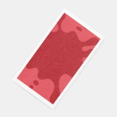 Custom Tomato Red Abstract Drip Paper Napkins Servet (Hoek)