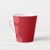 Custom Tomato Red Blob Mug – Editable Design Latte Mok (Linkerhoek)