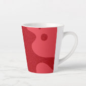 Custom Tomato Red Blob Mug – Editable Design Latte Mok (Rechts)