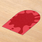 Custom Tomato Red Drip Acrylic Invitation Acryl Uitnodigingen (Laagn)