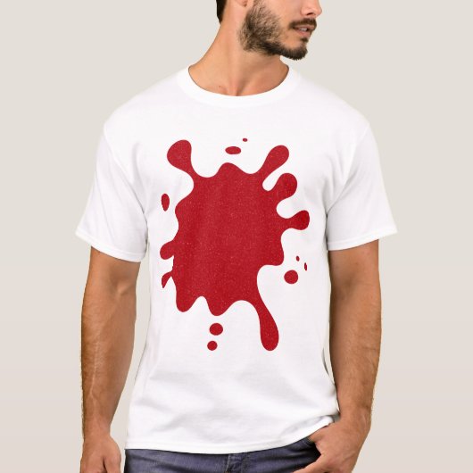 Custom Tomato Red Drip T-Shirt (Voorkant)