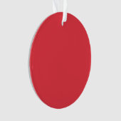 Custom Tomato Red Dual-Finish Acryl Ornament (voorkant)
