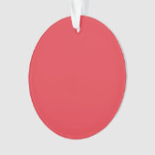 Custom Tomato Red Dual-Finish Acryl Ornament (voorkant)