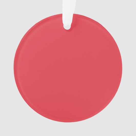 Custom Tomato Red Dual-Finish Acryl Ornament (voorkant)