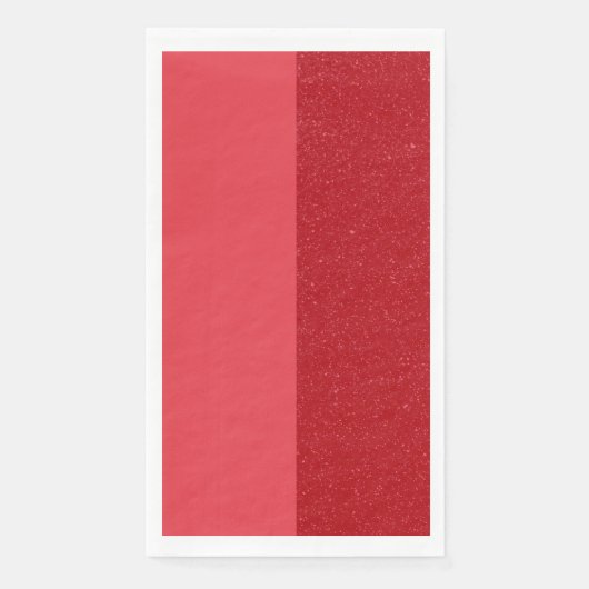 Custom Tomato Red Dual Panel Paper Napkin Servet (Voorkant)