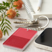 Custom Tomato Red Dual Texture Sleutelhanger (Voorkant Rechts)