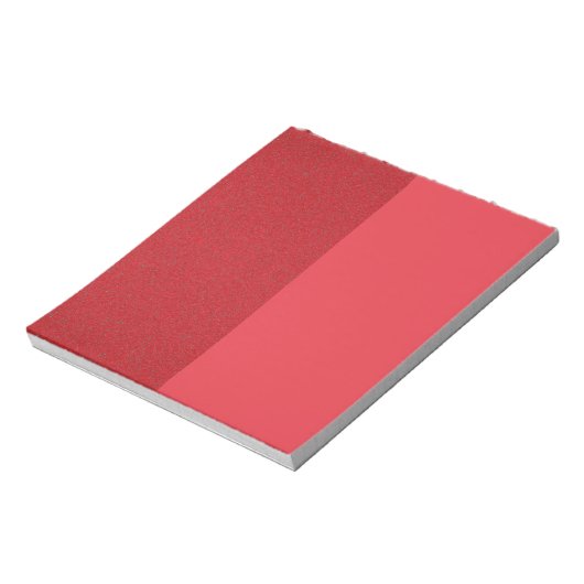 Custom Tomato Red Duo Notitieblok – Clean + Textur (Linkerzijde)