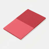 Custom Tomato Red Glitter Block Notes (Schuin)