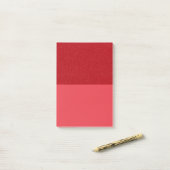 Custom Tomato Red Glitter Block Post-It Notes (Op bureau)