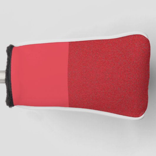 Custom Tomato Red Golf Head Hoesje – Rechter Textu Golfheadcover (Voorkant)