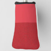 Custom Tomato Red Golf Head Hoesje – Rechter Textu Golfheadcover (Draai 90)