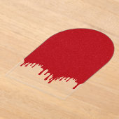 Custom Tomato Red Melt Acrylic Invitation Acryl Uitnodigingen (Laagn)