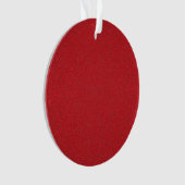 Custom Tomato Red Noise-Effect Ornament (voorkant)