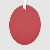 Custom Tomato Red Noise-Effect Ornament (voorkant)