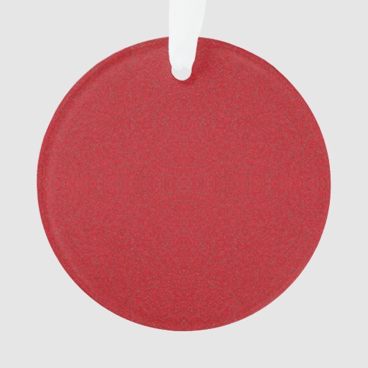 Custom Tomato Red Noise-Effect Ornament (voorkant)