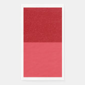 Custom Tomato Red Noise Split Guest Paper Napkin Servet (Voorkant)