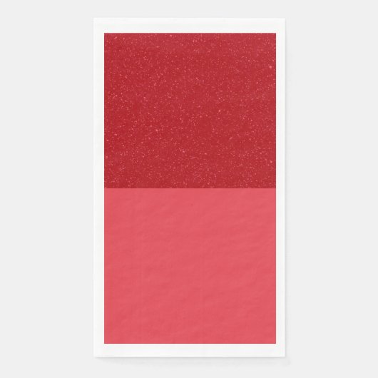 Custom Tomato Red Noise Split Guest Paper Napkin Servet (Voorkant)