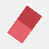 Custom Tomato Red Noise Split Guest Paper Napkin Servet (Hoek)