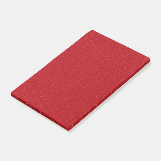 Custom Tomato Red Speckle Sticky Post-It Notes (Schuin)