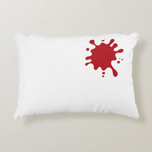 Custom Tomato Red Splash Accent Pillow Kussen (Voorkant)