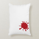Custom Tomato Red Splash Accent Pillow Kussen (Voorkant(Verticaal))