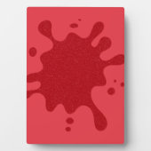 Custom Tomato Red Splash Display Plaque Fotoplaat (voorkant)