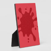 Custom Tomato Red Splash Display Plaque Fotoplaat (Zijkant)