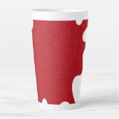 Custom Tomato Red Splash Noise Latte Mug Latte Mok (Voorkant)