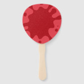 Custom Tomato Red Splash Paddle Fans (Set of 10) Handwaaier (Voorkant)