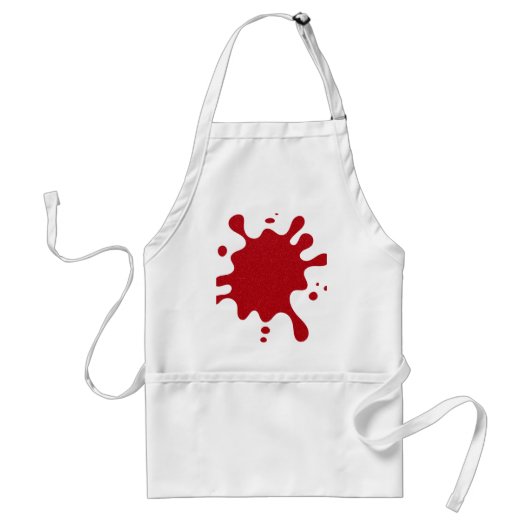 Custom Tomato Red Splatter Apron Standaard Schort (Voorkant)