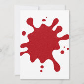 Custom Tomato Red Splatter Flat Holiday Card Feestdagenkaart (Voorkant)