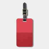 Custom Tomato Red Split Bagagelabel (Voorkant verticaal)