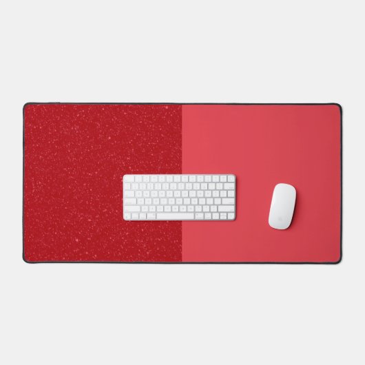 Custom Tomato Red Split Desk Mat – Bold & Clean (Keyboard & Muis)
