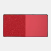 Custom Tomato Red Split Desk Mat – Bold & Clean (Voorkant)