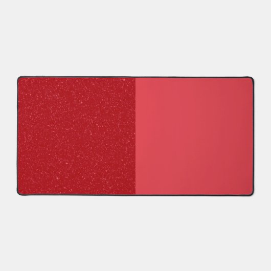 Custom Tomato Red Split Desk Mat – Bold & Clean (Voorkant)