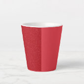 Custom Tomato Red Split Latte Mug Latte Mok (Voorkant)