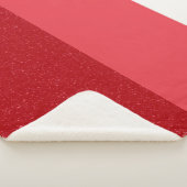 Custom Tomato Red Split Sherpa Blanket Deken (3/4)