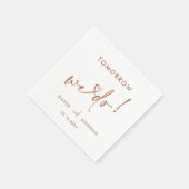 Custom Tomorrow We doen repetitie diner koffie Servet (Hoek)