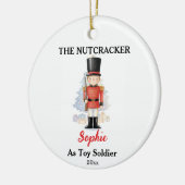 Custom Toy Soldier Nutcracker Photo Christmas Keramisch Ornament (Links)