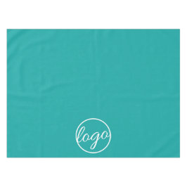 Custom Trade Show Business Logo Blauwgroen Tafelkleed