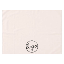 Custom Trade Show Business Logo Blush Pink Tafelkleed