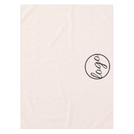 Custom Trade Show Business Logo Blush Pink Tafelkleed